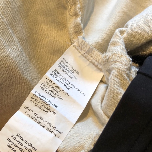 NWOT Linen Maternity Capri pants size M - Picture 4 of 6